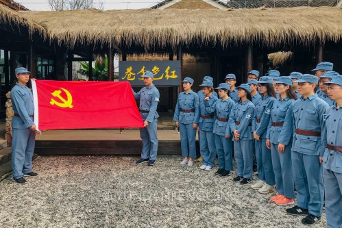 追寻红色记忆探访最香村庄邂逅粉色花海