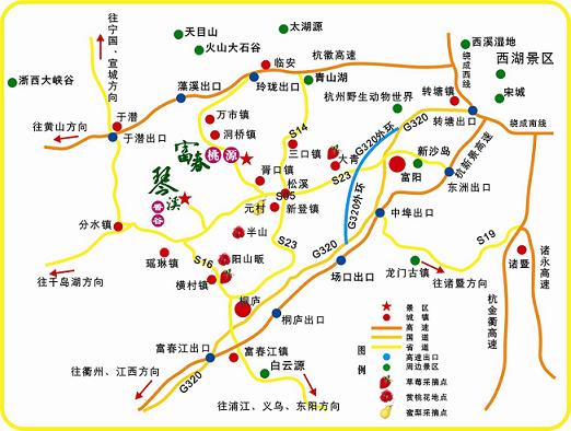 景区方位简易指示图