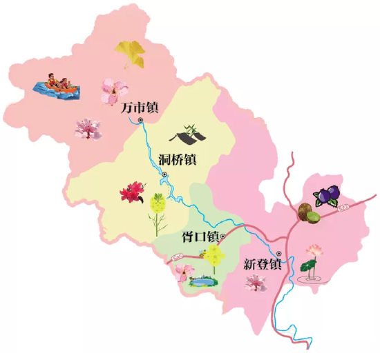 富阳区葛溪流域"百花百村,百村百味"百重大奖打卡游启幕 _杭州网旅游